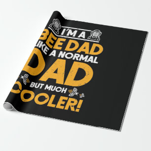 Papier Cadeau Je Suis Un Père D'Abeille