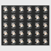 Papier Cadeau Je suis un travail dans la purr-gression Funny Cat (Plat)