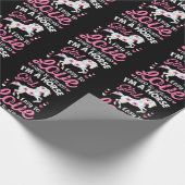 Papier Cadeau Je suis une fille de cheval facile à aimer diffici (Coin)