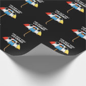 Papier Cadeau Je t'ai couvert Funny Umbrella Pun Dark BG (Coin)