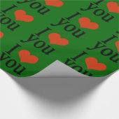 Papier Cadeau Je t'aime (Coin)