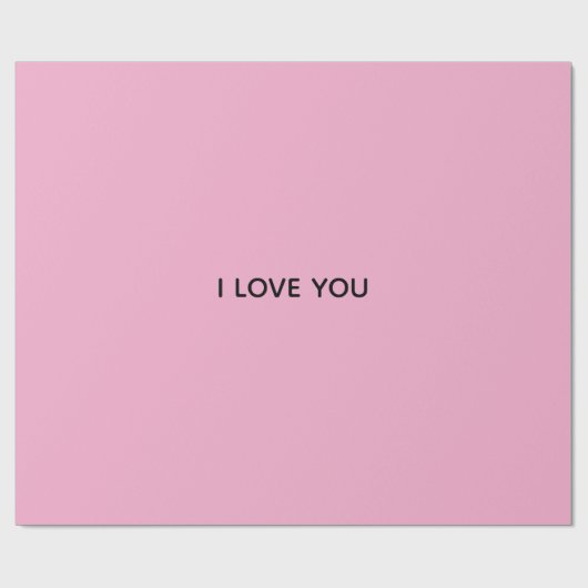 PAPIER CADEAU JE T'AIME (Plat)