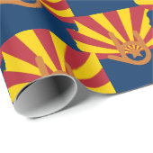 Papier Cadeau "Je t'aime Arizona" (Coin rond)