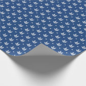 Papier Cadeau Je T'Aime, Bleu (Coin)