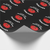 Papier Cadeau Je T'Aime De Ma Tête Tomates Dark BG (Coin)