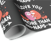 Papier Cadeau Je T'Aime Plus Que Des Siestes (Coin rond)