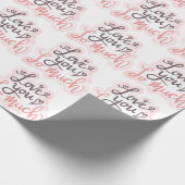 Papier Cadeau Je T'Aime Tant D'Art Word (Coin)