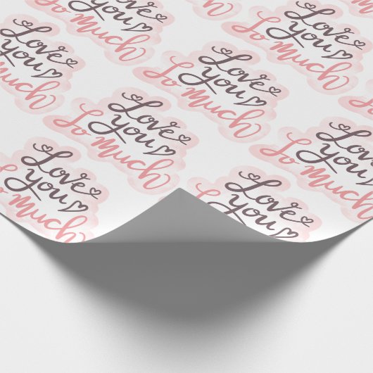 Papier Cadeau Je T'Aime Tant D'Art Word (Coin)