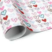 Papier Cadeau Je t'aime tellement mon amour (Coin rond)