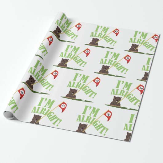 Papier Cadeau Je vais bien. (Déroulé)