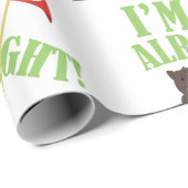 Papier Cadeau Je vais bien. (Coin rond)