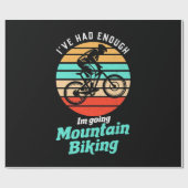 Papier Cadeau Je Vais En VTT (Plat)
