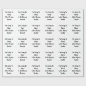 Papier Cadeau Je vais épouser un professeur chaud de physique (Plat)