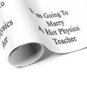 Papier Cadeau Je vais épouser un professeur chaud de physique (Coin rond)
