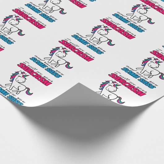 Papier Cadeau Je Vais Ton Sarcasme Et Je Te Lèverai Un Sass (Coin)