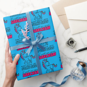Papier Cadeau Je verrai votre sarcasme et je vous donnerai du ré