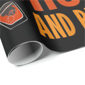 Papier Cadeau Je Veux Juste Fumer Cigars Boire Whiskey Relax (Coin rond)