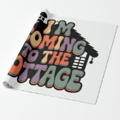 Papier Cadeau Je viens à la maison de campagne (Déroulé)