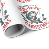 Papier Cadeau Je vous souhaite un contrebassiste de pêche de Noë (Coin rond)