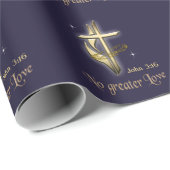 Papier Cadeau Jean 3:16 (Coin rond)