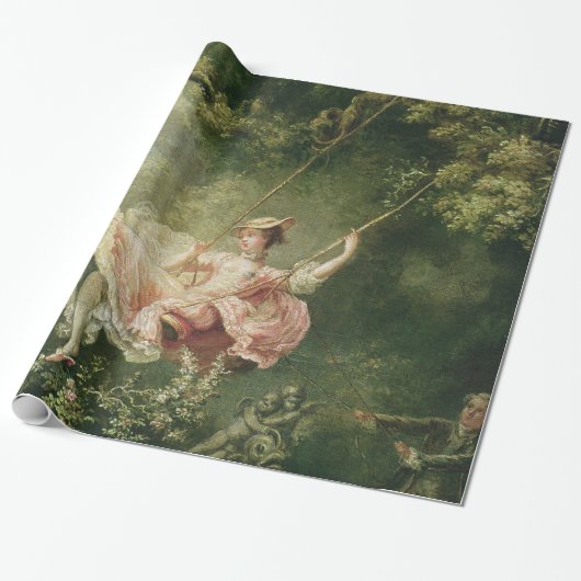 Papier Cadeau Jean-Honoré Fragonard - Le Swing (Déroulé)