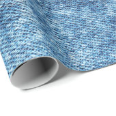 Papier Cadeau Jeans en bleu acide. Denim arrière - plan, texture (Coin rond)