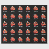 Papier Cadeau Jello Funny Jello sur téléphone Pun Dark BG (Plat)