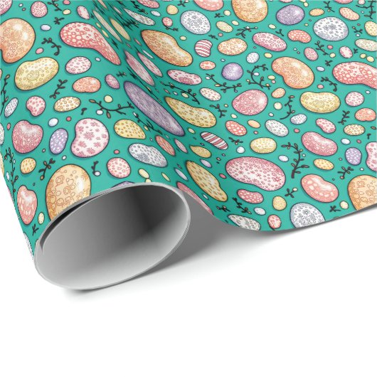 Papier Cadeau Jelly Bean (Coin rond)