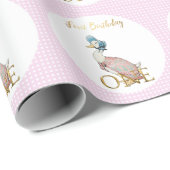Papier Cadeau Jemima Puddle Duck Premier anniversaire (Coin rond)