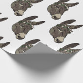 Papier Cadeau Jennet à couronne de fleurs (Coin)