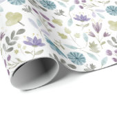 Papier Cadeau Jennifer Floral (Coin rond)