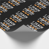 Papier Cadeau J'enseigne les Citrouilles les plus mous dans le p (Coin)