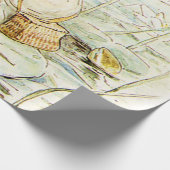 Papier Cadeau Jeremy Fisher sur un pad Lily par Beatrix Potter (Coin)