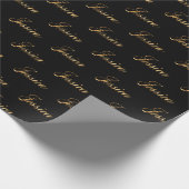 Papier Cadeau Jessica gold Design Lettering (Coin)