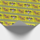 Papier Cadeau Jester Mask Mardi Gras Arlequin (Coin)
