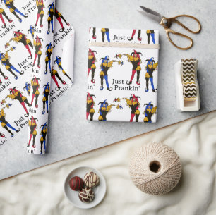 Papier Cadeau Jester's Prank April Fool's Day
