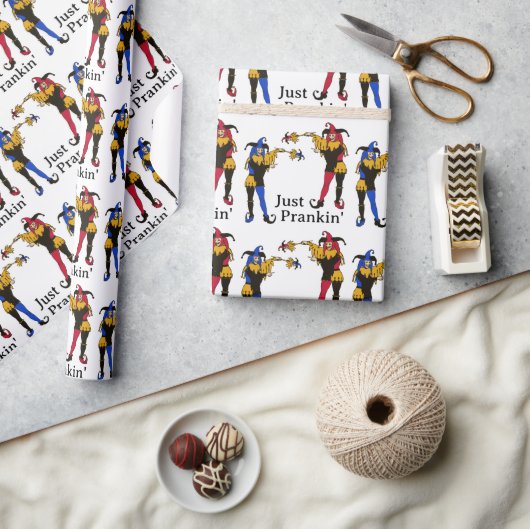Papier Cadeau Jester's Prank April Fool's Day (Artisanat)