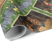 Papier Cadeau Jesus born (Coin rond)