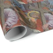 Papier Cadeau Jésus Christ porte la croix (Coin rond)