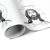 Papier Cadeau Jésus-Christ Thunder_Cove (Coin rond)