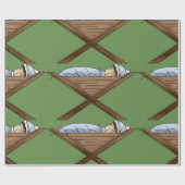 Papier Cadeau Jésus Dans Le Papier À Envelopper (Plat)