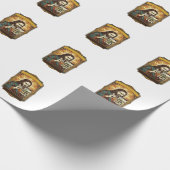 Papier Cadeau Jésus Escalier Flou Test Captcha Sécurité Tech Hum (Coin)