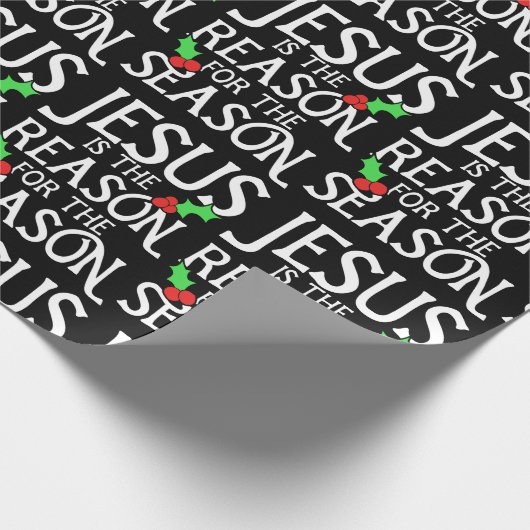 Papier Cadeau Jésus est la raison de la saison (Coin)