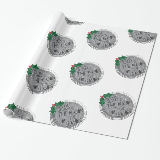 Papier Cadeau Jésus est la raison de la saison (Déroulé)