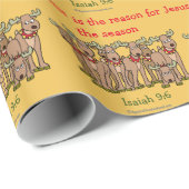 Papier Cadeau Jésus est la raison de la saison (Coin rond)