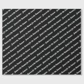 Papier Cadeau Jésus est la raison de la saison Noir (Plat)