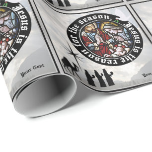 Papier Cadeau Jésus Est La Raison De L'Enveloppe Cadeau De Saiso