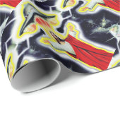 Papier Cadeau Jésus et un UFO (Coin rond)