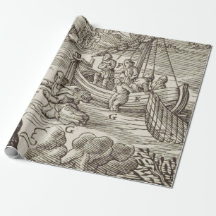 Papier Cadeau Jésus marchant sur l'eau