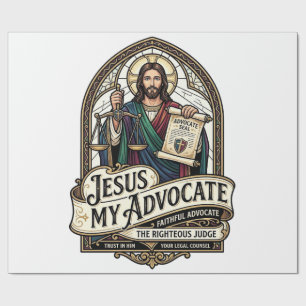 Papier Cadeau Jésus Mon Avocat Jésus Avocat du Tribunal Christi